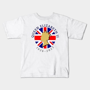 RIP Queen Elizabeth II (1926 - 2022) Print Design Kids T-Shirt